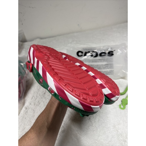 2024 Disney Fleece Lined Mickey Minnie Holiday Christmas Crocs Clogs M11/W13 NEW - Picture 7 of 7